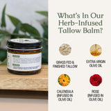 Hearth & Homestead Whipped Beef Tallow for Skin & Face, Unscented, 1.3oz