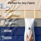 HiLIFE Steamer for Clothes, Portable Handheld Design, 240ml Big Capacity, 700W, Strong Penetrating Steam, Removes Wrinkle, for Home, Office(ONLY FOR 120V)-(Ocean Blue)