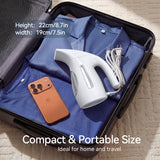 HiLIFE Steamer for Clothes, Portable Handheld Design, 240ml Big Capacity, 700W, Strong Penetrating Steam, Removes Wrinkle, for Home, Office(ONLY FOR 120V)-(Ocean Blue)