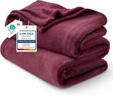 Bedsure Fleece Bed Blankets Queen Size Grey - Soft Cozy Warm Halloween Fall Throw Blanket Lightweight Room Home Decor, Christmas Decorations Gifts for Women and Men, 90x90 inches
