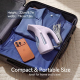 HiLIFE Steamer for Clothes, Portable Handheld Design, 240ml Big Capacity, 700W, Strong Penetrating Steam, Removes Wrinkle, for Home, Office(ONLY FOR 120V)-(Ocean Blue)