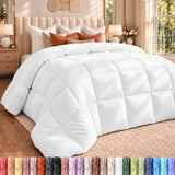 Utopia Bedding Queen Comforter, Duvet Insert, White, 88 x 88 Inches