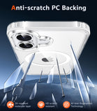 FNTCASE for iPhone 16 Phone Case Compatible with Magsafe Clear Phonecase