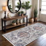 Washable Christmas Rug Runner 2x6 - Xmas Snowflake Green Rug for Kitchen Entryway Non Slip Farmhouse Low Pile Carpet for Laundry Bedroom Bathroom Stain Resistant Floor Mat Pet-Friendly Rug（2x6，Green）