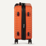 Amazon Basics 3-Piece Hardshell Suitcases Set (21", 26", 30"), Expandable For Up to 25% More Space, With Scratch-Resistant Finish, Four Multi-Directional Wheels, Rose Gold