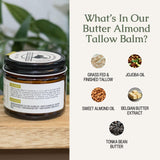 Hearth & Homestead Whipped Beef Tallow for Skin & Face, Unscented, 1.3oz