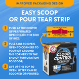 ARM & HAMMER Slide Platinum Easy Clean-Up Clumping Cat Litter, 34 lbs