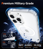 FNTCASE for iPhone 16 Phone Case Compatible with Magsafe Clear Phonecase