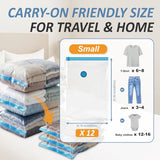 Vacuum Storage Bags with Hand Pump, Vacuum Seal Space Saver Bags,20 Combo
