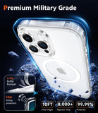 FNTCASE for iPhone 16 Phone Case Compatible with Magsafe Clear Phonecase