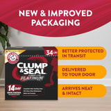 ARM & HAMMER Slide Platinum Easy Clean-Up Clumping Cat Litter, 34 lbs