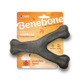 Benebone Wishbone Dog Chew Toy for Aggressive Chewers, Real Bacon, Medium