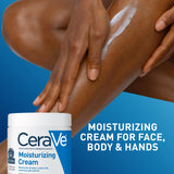 CeraVe Moisturizing Cream, Face & Body Moisturizer for Dry Skin, 19oz