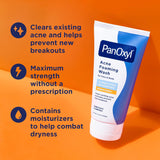 PanOxyl Acne Foaming Wash, 10% Benzoyl Peroxide, For Face & Body, 5.5 oz
