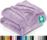 Utopia Bedding Soft Fleece Bed Blanket Throw Size Ash Grey (50x60 Inch)