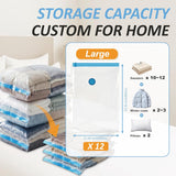 Vacuum Storage Bags with Hand Pump, Vacuum Seal Space Saver Bags,20 Combo