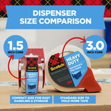 Scotch Heavy Duty Packing Tape, 1.88 in x 800 in, 6 Rolls