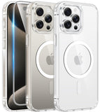 FNTCASE for iPhone 16 Phone Case Compatible with Magsafe Clear Phonecase
