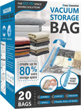 Vacuum Storage Bags with Hand Pump, Vacuum Seal Space Saver Bags,20 Combo