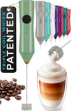 Zulay Kitchen Powerful Milk Frother Wand With Duracell Batteries - Ultra Fast Handheld Drink Mixer - Electric Whisk Foam Maker for Coffee, Lattes, Cappuccino & Matcha - Triple Whisk - Black