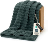 Bedsure GentleSoft White Throw Blanket for Couch - Halloween Decorations for Fall Home Living Room Decor, Cozy Fleece Blanket, Christmas Birthday Gifts for Women Mom Her Girls, Off White, 50x60 in