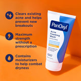 PanOxyl Acne Foaming Wash, 10% Benzoyl Peroxide, For Face & Body, 5.5 oz