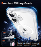 FNTCASE for iPhone 16 Phone Case Compatible with Magsafe Clear Phonecase