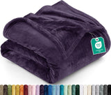 Utopia Bedding Soft Fleece Bed Blanket Throw Size Ash Grey (50x60 Inch)