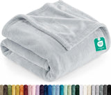 Utopia Bedding Soft Fleece Bed Blanket Throw Size Ash Grey (50x60 Inch)