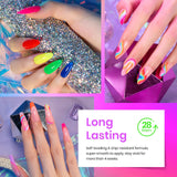 Beetles Gel Nail Polish Kit with U V Light 80Pcs Color Enchantment 55 Colors Gel Polish Starter Kit with Base Top Coat Nail Art Stickers Manicure Tools Gift for Women