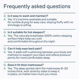Niagara Sleep Solution 100% Cotton Top Queen Size Mattress Pad, Pillow Top