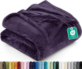 Utopia Bedding Soft Fleece Bed Blanket Throw Size Ash Grey (50x60 Inch)