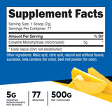 Nutricost Micronized Creatine Monohydrate Powder - 500g (100 Servings) - Pure Unflavored - 5g Per Serving - Non-GMO, Gluten Free