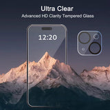 Ailun Screen Protector + Camera Lens Protector for iPhone 17, 3+3Pack