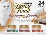 Purina Fancy Feast Gravy Lovers Wet Cat Food, 3 oz Cans, 30-Pack
