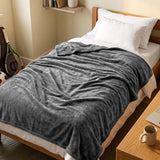 Utopia Bedding Soft Fleece Bed Blanket Throw Size Ash Grey (50x60 Inch)