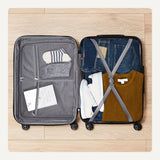 Amazon Basics 3-Piece Hardshell Suitcases Set (21", 26", 30"), Expandable For Up to 25% More Space, With Scratch-Resistant Finish, Four Multi-Directional Wheels, Rose Gold