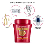 CONNOISSEURS Premium Edition Jewelry Cleaner, Value Size 9.6oz - Pick from Fine, Silver or Delicate Jewelry Cleaner