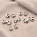Wgoud 6 Pairs Chunky Gold Hoop Earrings for Women, 14K Gold Plated Hoop Earrings Hypoallergenic, Thick Lightweight Twisted Huggie Hoops Earring Set for Women’s Jewelry GIfts