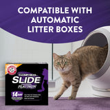 ARM & HAMMER Slide Platinum Easy Clean-Up Clumping Cat Litter, 34 lbs
