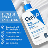 CeraVe Daily Moisturizing Lotion, Face and Body Lotion, Skin care, 19oz