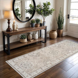 Washable Christmas Rug Runner 2x6 - Xmas Snowflake Green Rug for Kitchen Entryway Non Slip Farmhouse Low Pile Carpet for Laundry Bedroom Bathroom Stain Resistant Floor Mat Pet-Friendly Rug（2x6，Green）