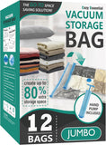 Vacuum Storage Bags with Hand Pump, Vacuum Seal Space Saver Bags,20 Combo
