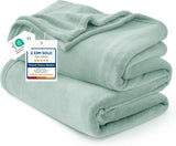 Bedsure Fleece Bed Blankets Queen Size Grey - Soft Cozy Warm Halloween Fall Throw Blanket Lightweight Room Home Decor, Christmas Decorations Gifts for Women and Men, 90x90 inches