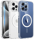 FNTCASE for iPhone 16 Phone Case Compatible with Magsafe Clear Phonecase