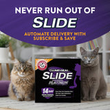 ARM & HAMMER Slide Platinum Easy Clean-Up Clumping Cat Litter, 34 lbs