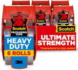 Scotch Heavy Duty Packing Tape, 1.88 in x 800 in, 6 Rolls