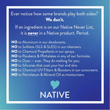 Native Deodorant Contains Naturally Derived Ingredients, 72 Hour Odor Control, Deodorant for Women and Men, Aluminum Free, Coconut & Vanilla 2.65oz
