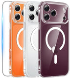 FNTCASE for iPhone 16 Phone Case Compatible with Magsafe Clear Phonecase