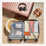 Amazon Basics 3-Piece Hardshell Suitcases Set (21", 26", 30"), Expandable For Up to 25% More Space, With Scratch-Resistant Finish, Four Multi-Directional Wheels, Rose Gold
